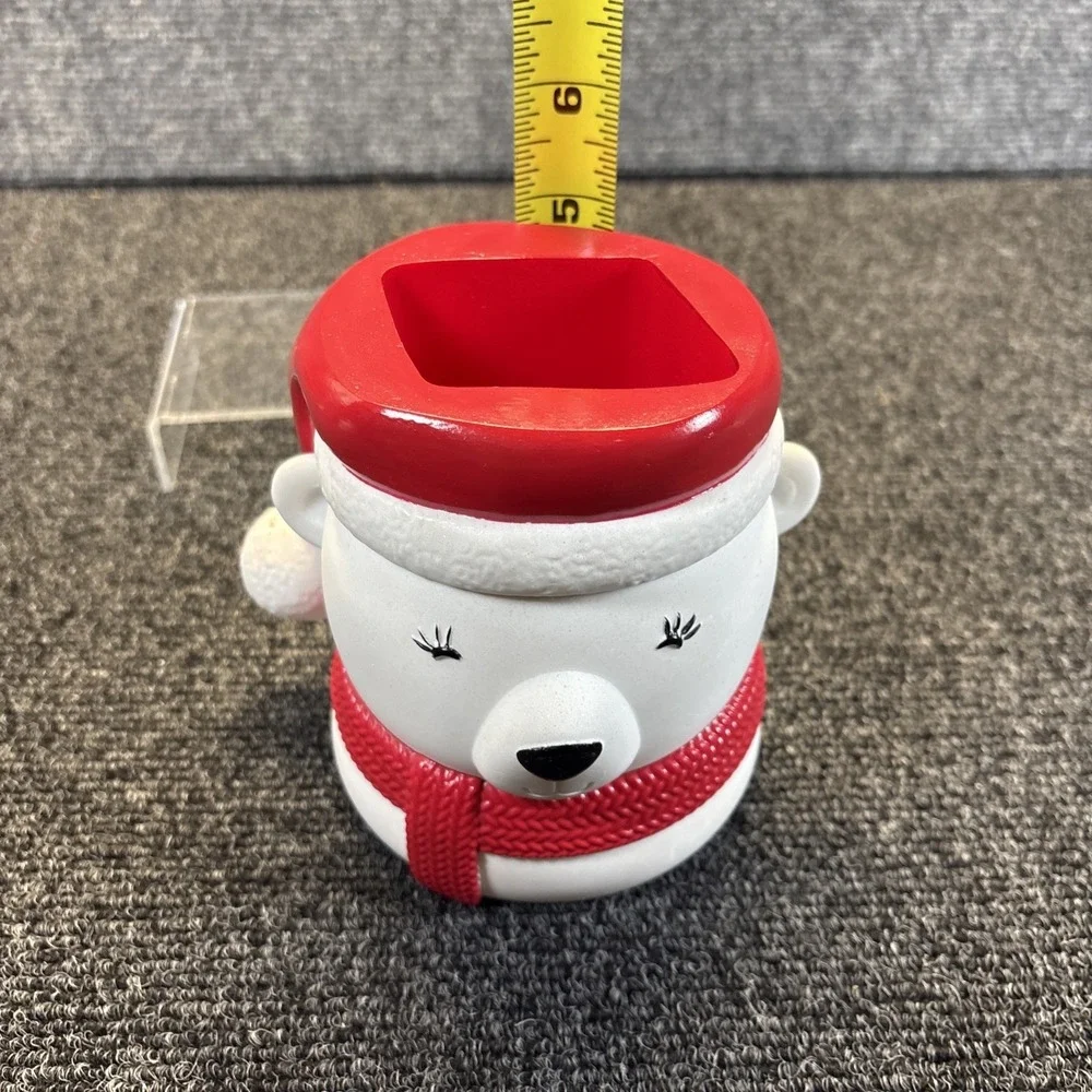 Bath & Body Works~Christmas Holiday Santa Polar Bear~Gentle Foaming Soap Holder